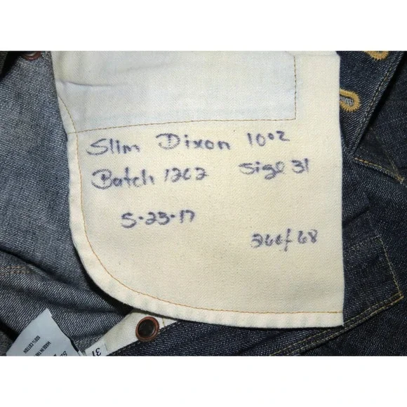 SHOCKOE ATELIER Medium Wash SELVEDGE Slim DIXON Jeans‎ Men's 31 X 33